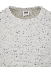 Urban Classics Rundhalspullover Cut On Sleeve Naps Interlock Crew Grau