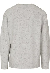 Urban Classics Rundhalspullover Cut On Sleeve Naps Interlock Crew Grau