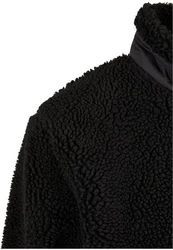 URBAN CLASSICS Herren Basic Sherpa Jacket (1-St) Schwarz