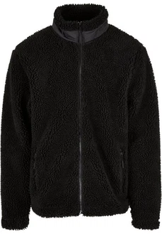 URBAN CLASSICS Herren Basic Sherpa Jacket (1-St) Schwarz