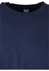 URBAN CLASSICS T-Shirt Urban Classics Herren Heavy Oversized Garment Dye Longsleeve Dunkelblau/Blau
