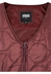 URBAN CLASSICS Jerseyweste Zipped Gilet Lila/Rot/Bordeaux/Dunkelrot/Braun/Rosa