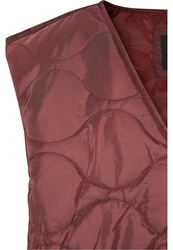 URBAN CLASSICS Jerseyweste Zipped Gilet Lila/Rot/Bordeaux/Dunkelrot/Braun/Rosa