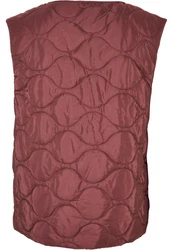 URBAN CLASSICS Jerseyweste Zipped Gilet Lila/Rot/Bordeaux/Dunkelrot/Braun/Rosa