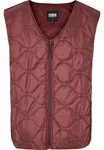 URBAN CLASSICS Jerseyweste Zipped Gilet Lila/Rot/Bordeaux/Dunkelrot/Braun/Rosa