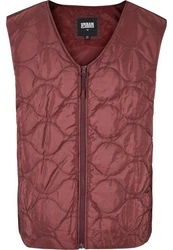 URBAN CLASSICS Jerseyweste Zipped Gilet Lila/Rot/Bordeaux/Dunkelrot/Braun/Rosa