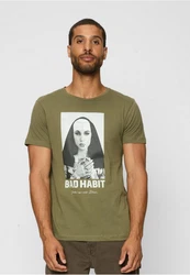 Mister Tee T-Shirt Bad Habit Tee Beige/Khaki/Dunkelgrün/Braun/Grau