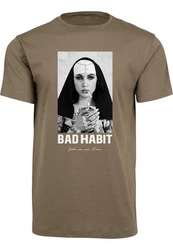 Mister Tee T-Shirt Bad Habit Tee Beige/Khaki/Dunkelgrün/Braun/Grau
