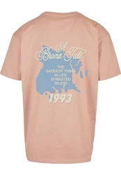 Mister Tee Upscale T-Shirt Rosa/Braun/Beige