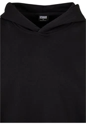 URBAN CLASSICS Kapuzensweatshirt Urban Classics Cut On Sleeve Hoody Dunkelgrau/Grau/Schwarz