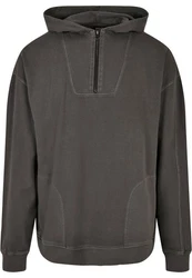 URBAN CLASSICS Kapuzensweatshirt Urban Classics Herren Overdyed Camp Hoody Grau/Dunkelgrau/Braun/Dunkelgrün/Khaki