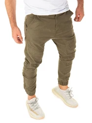 Yazubi Cargohose Chino Pants Draven Khaki/Dunkelgrün