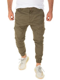Yazubi Cargohose Chino Pants Draven Khaki/Dunkelgrün
