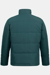 STHUGE Steppjacke Outdoor Stehkragen Zipper Dunkelgrün/Grün/Türkis