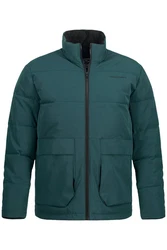 STHUGE Steppjacke Outdoor Stehkragen Zipper Dunkelgrün/Grün/Türkis