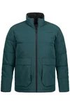 STHUGE Steppjacke Outdoor Stehkragen Zipper Dunkelgrün/Grün/Türkis
