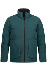 STHUGE Steppjacke Outdoor Stehkragen Zipper Dunkelgrün/Grün/Türkis