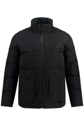 STHUGE Steppjacke Outdoor Stehkragen Zipper Schwarz