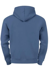 Neverless Hoodie Herren Wolf Polygon Print Hellblau/Blau/Türkis