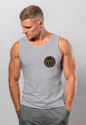 Neverless Tanktop Herren Tank-Top Print Logo Wandern Motiv Fashion Hellgrau/Grau/Dunkelgrau