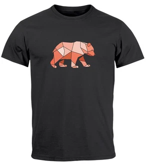 Neverless Print-Shirt Herren T-Shirt Polygon Grafik Br Outdoor Motive Printshirt Natur Braun Neverless Print-Shirt Herren T-Shirt Polygon Grafik Br Outdoor Motive Printshirt Natur Braun