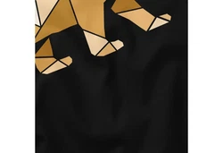 Neverless Tanktop Herren Tank-Top Grafik Outdoor Polygon Motive Printshirt mit Print Braun