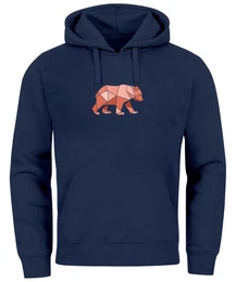 Hoodie Hoodie Herren Polygon Grafik Br Outdoor Motive Print Natur Fashion