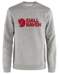 Fjällräven Sweatshirt Logo Herren Rot/Silber/Hellgrau