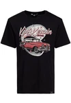 KingKerosin Print-Shirt Edsel mit Classic Car Artwork Dunkelrot/Schwarz/Rot/Creme