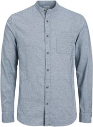 JACK & JONES Hemd JJEBand Komfort Fit Freizeithemd Grau/Blau/Hellblau