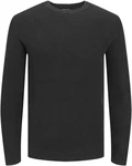 JACK & JONES Pullover JJEMATT KNIT CREW NECK schwarz