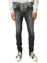 Skinny-fit-Jeans High Waist Super Stretch - D-Amny-Y 09A88 - W33 L32