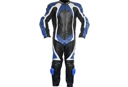 German Wear Motorradkombi Modell GW409K Einteiler Hellblau/Blau/Mischfarben/Grün