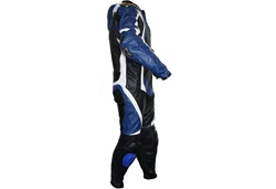 German Wear Motorradkombi Modell GW409K Einteiler Hellblau/Blau/Mischfarben/Grün