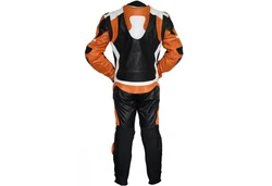 German Wear Motorradkombi Modell GW409K Einteiler Grün/Mischfarben/Orange/Grau/Schwarz/Rot