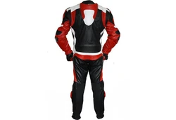 German Wear Motorradkombi Modell GW409K Einteiler Mischfarben/Grün/Schwarz/Rot/Grau