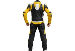 German Wear Motorradkombi Modell GW409K Einteiler Gelb/Mischfarben/Grün/Gold
