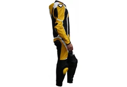 German Wear Motorradkombi Modell GW409K Einteiler Gelb/Mischfarben/Grün/Gold