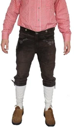 Trachtenlederhose GW823 dunkelbraun Kniebundhose Trachten Lederhose Braun