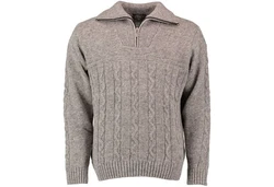 German Wear Trachtenstrickjacke OP5 Herren Grau/Dunkelgrün/Braun/Beige
