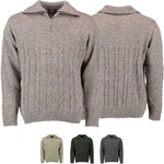 German Wear Trachtenstrickjacke OP5 Herren Grau/Dunkelgrün/Braun/Beige