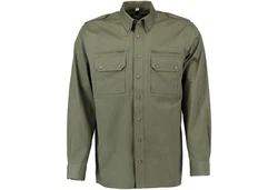 German Wear Trachtenhemd OJ9 - 2PZ Herren Jagdhemd Jäger Hemd Trachtengrün/Dunkelgrün