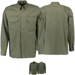 German Wear Trachtenhemd OJ9 - 2PZ Herren Jagdhemd Jäger Hemd Trachtengrün/Dunkelgrün