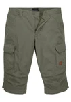 Bruno Banani Jeansbermudas schmale Passform mit Cargotaschen Dunkelgrün/Khaki