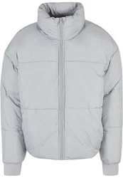 Urban Classics Herren Short Big Puffer Jacket (1-St) Grau/Hellgrau