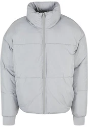 Urban Classics Herren Short Big Puffer Jacket (1-St) Grau/Hellgrau