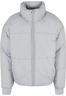 Urban Classics Herren Short Big Puffer Jacket (1-St) Grau/Hellgrau