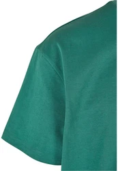 URBAN CLASSICS Herren Oversized Mid Embroidery Tee Grün/Türkis