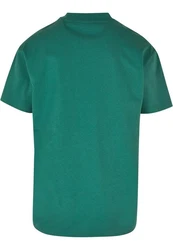 URBAN CLASSICS Herren Oversized Mid Embroidery Tee Grün/Türkis