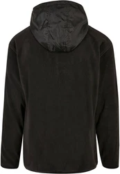 Urban Classics Herren Hooded Micro Fleece Jacket (1-St) Schwarz/Dunkelgrün/Dunkelgrau/Braun
